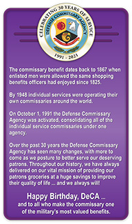 DeCA 30th Anniversary