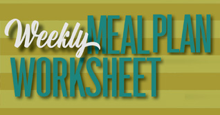 Weekly Meal Plan Worksheet