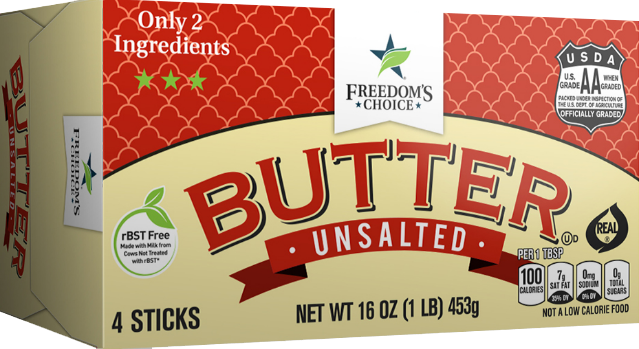 Freedom's Choice Unsalted Butter