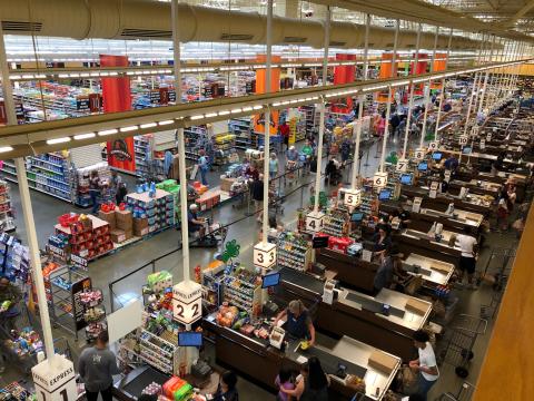 Naval Air Station Jacksonville, Florida, Commissary staff serve customers Thumbnail