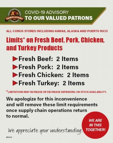 Fresh meat shopping limits Thumbnail