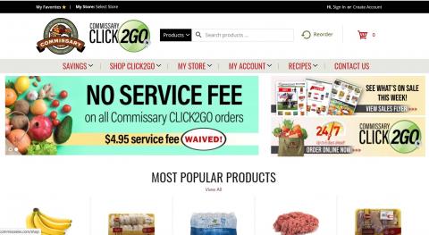 Commissary website screenshot Thumbnail