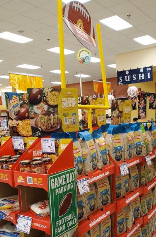 Football display at Fort Lee Commissary Thumbnail