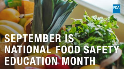 National Food Safety Month graphic