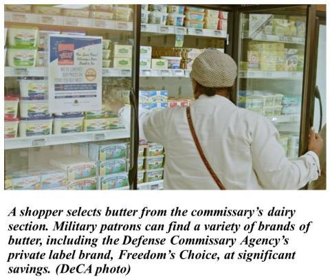 Butter in commissaries
