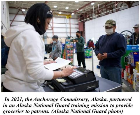 Anchorage Commissary support Alaska guardsmen