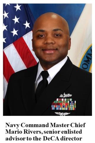 Official photo of Navy Command Master Chief Mario Rivers