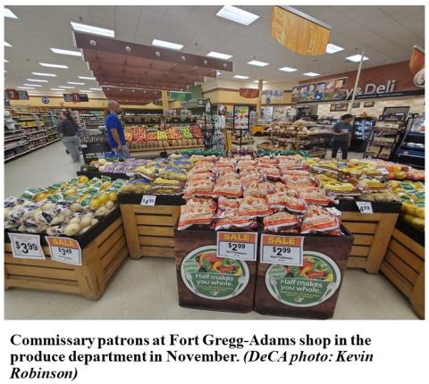 Fort Gregg-Adams produce department