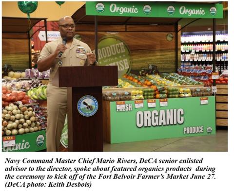 Photo of CMC Rivers at Fort Belvoir Pop-up Organics Farmer's Market