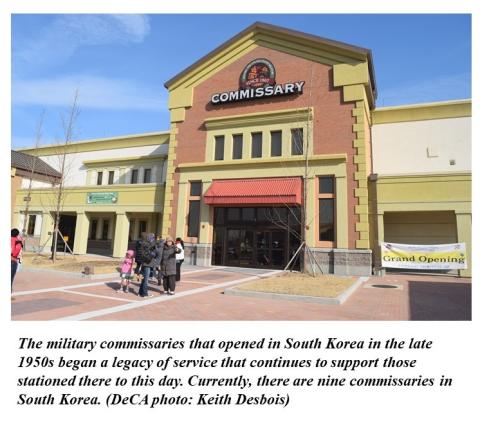 Exterior photo of the Camp Humphreys Commissary in South Korea