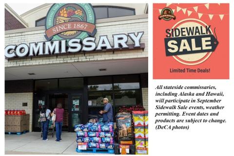 Sidewalk sale pictures with gang caption
