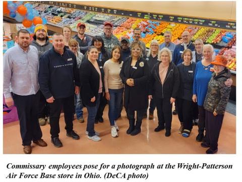 Commissary employees at Wright-Patterson AFB 